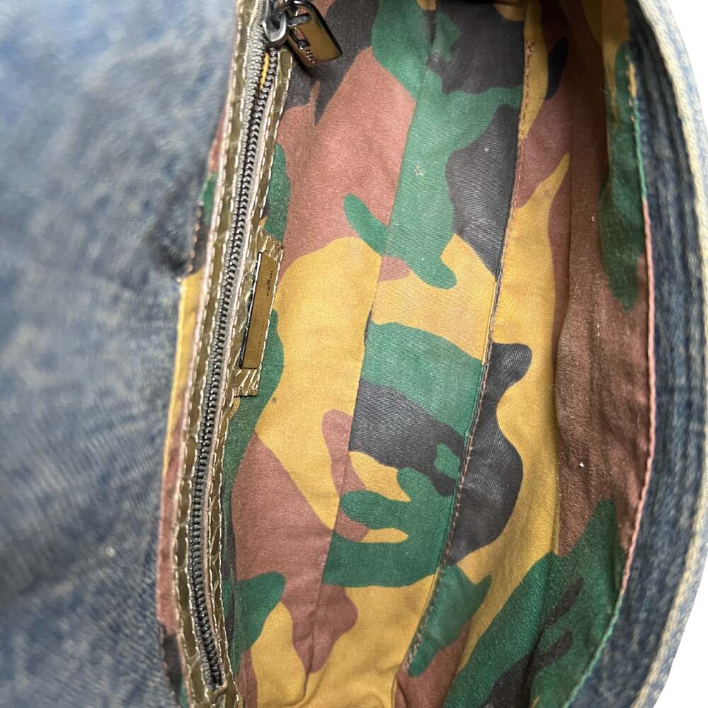 Fendi Denim Snakeskin Baguette - Picture 4 of 10